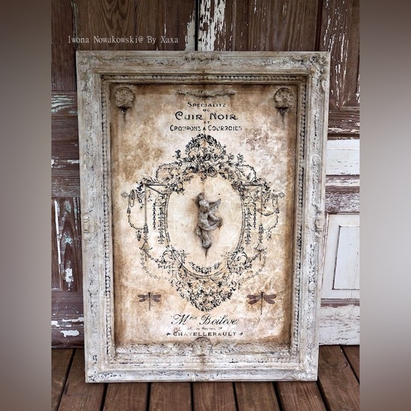 Redesign Decor Transfer ~ ANTIQUE IMPRINT ~ Rare ~ (Retired design) 24” x 34” - Picture 5 of 5